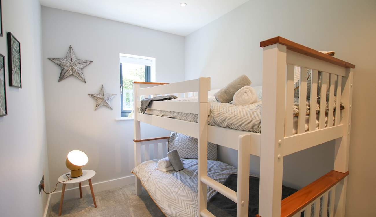 The bunk room will delight the children. 