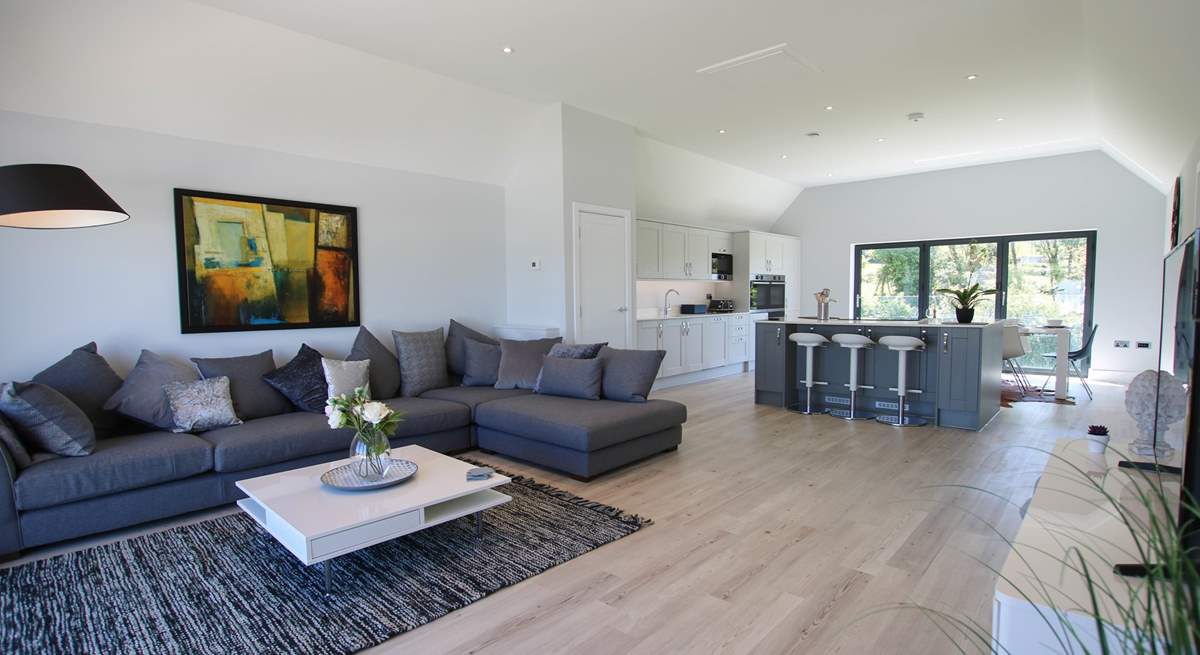 Cuddle up on the sofa and catch a movie on the Smart TV.