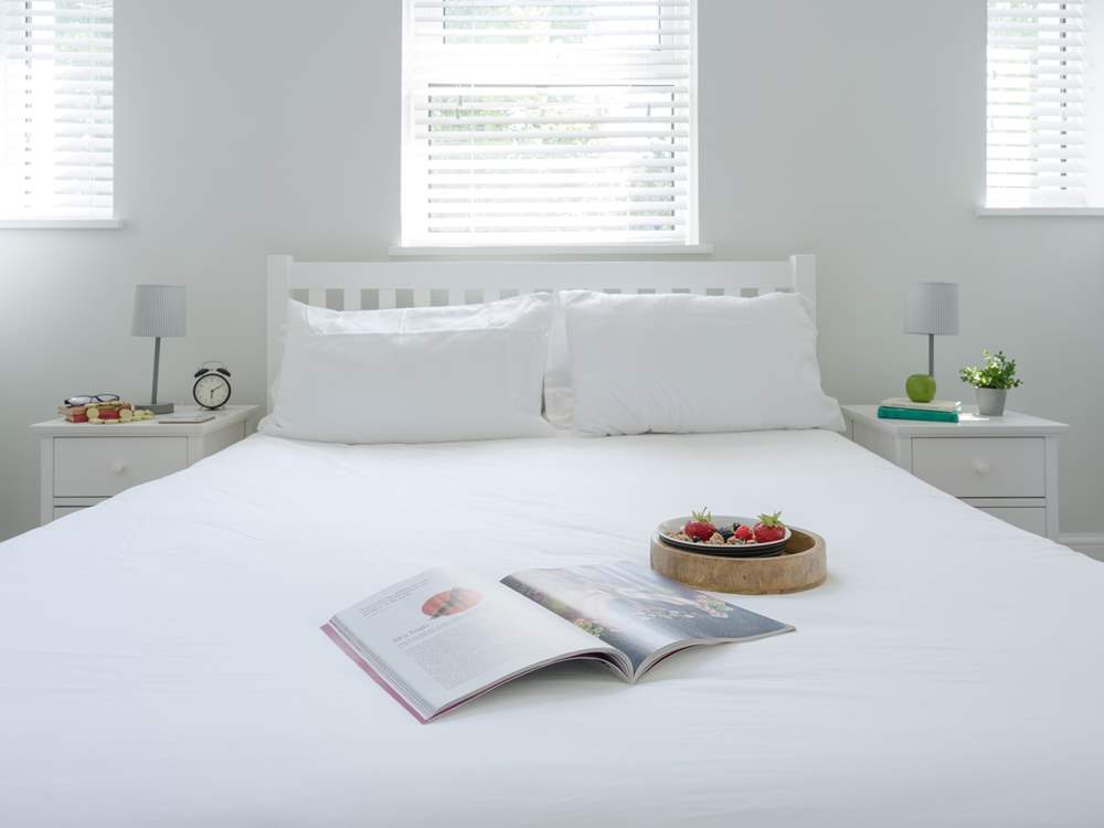 Holiday time equals no alarm and breakfast in bed.