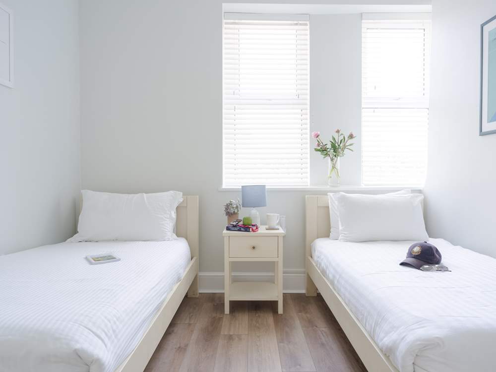 Bedroom 2 has twin beds - suitable for children or adults alike.