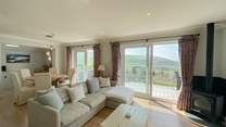 Cosy seating and a wood-burner effect gas fire to keep you warm on cooler days. The gas stove is currently awaiting repair.