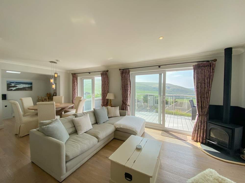Cosy seating and a wood-burner effect gas fire to keep you warm on cooler days.