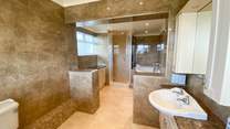 Oh so stylish; the stunning en suite to bedroom 1.