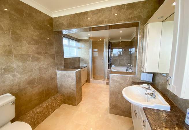 Oh so stylish; the stunning en suite to bedroom 1.