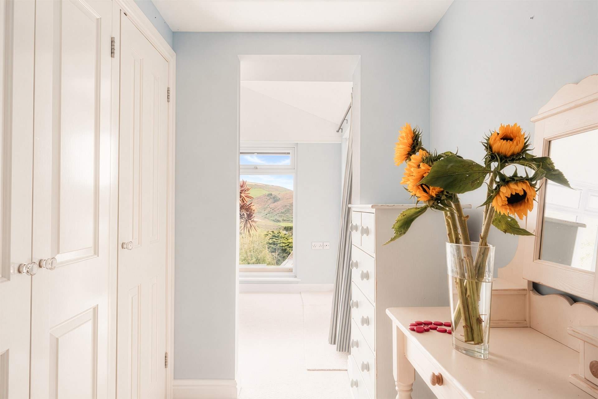 Stepping into bedroom 2 through this lovely dressing area.