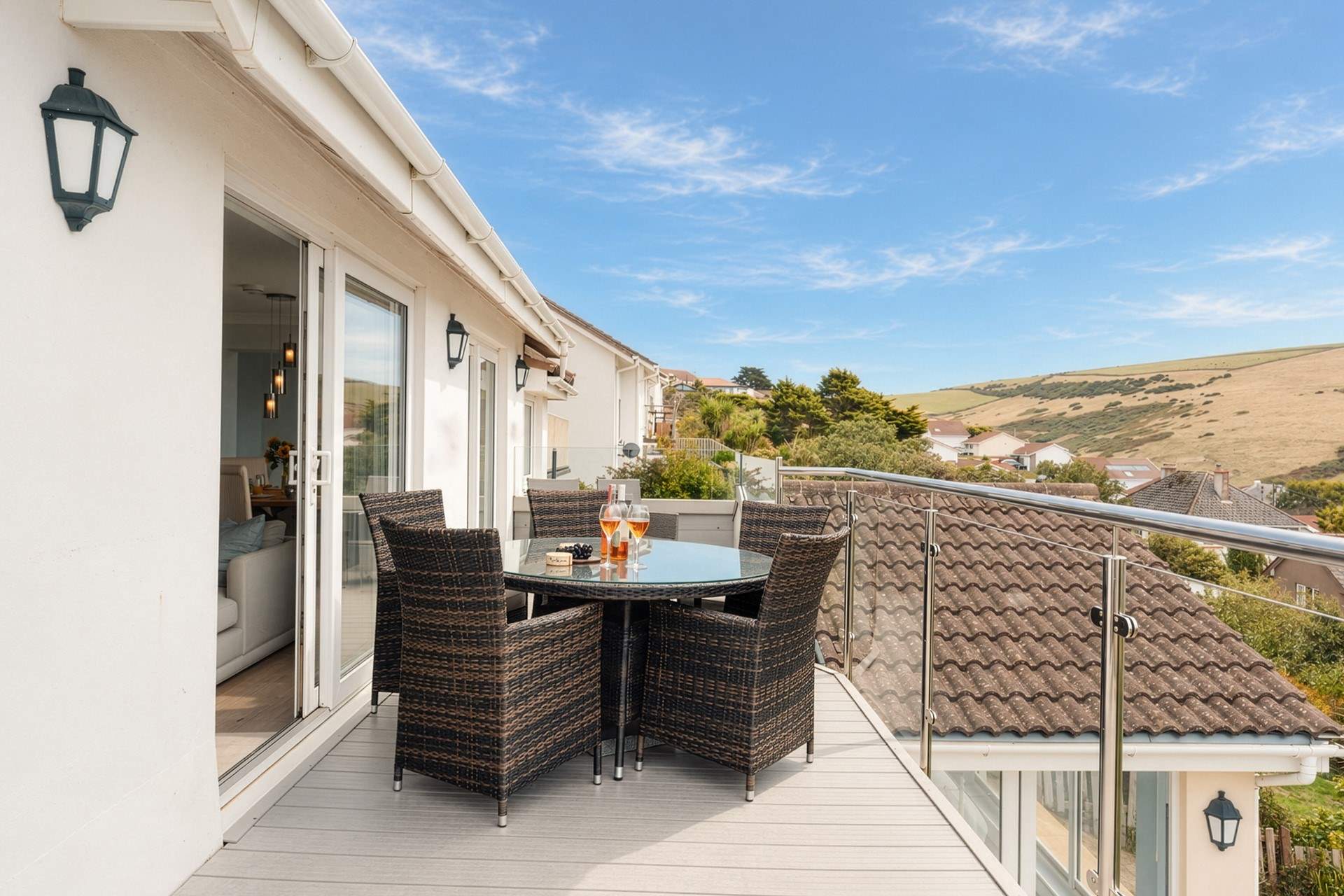 Head out onto the gorgeous balcony from the living area where you can enjoy al fresco dining whilst taking in the views.