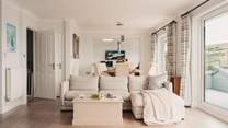 The living area is light and spacious.