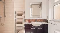 Bedroom 2's en suite shower-room.