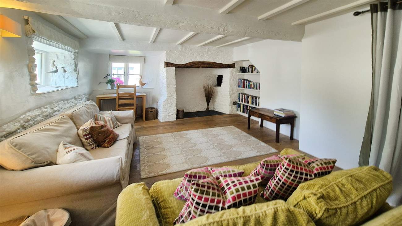 The second sitting-room is ideal for a quiet read or to catch up with work.