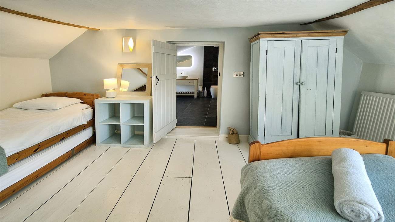 This bedroom has access to the bathroom shared with bedroom 1, if required.