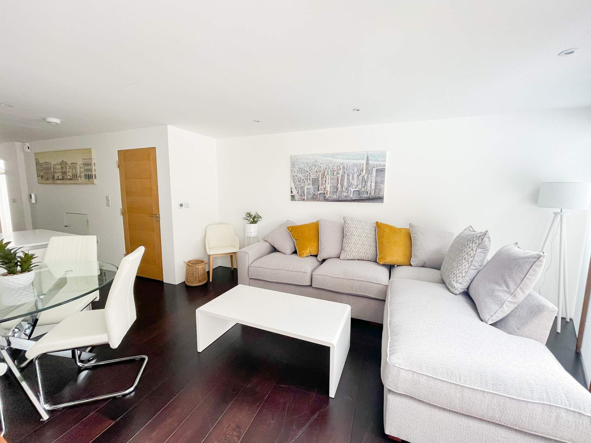 Sink into the sofa and relax.