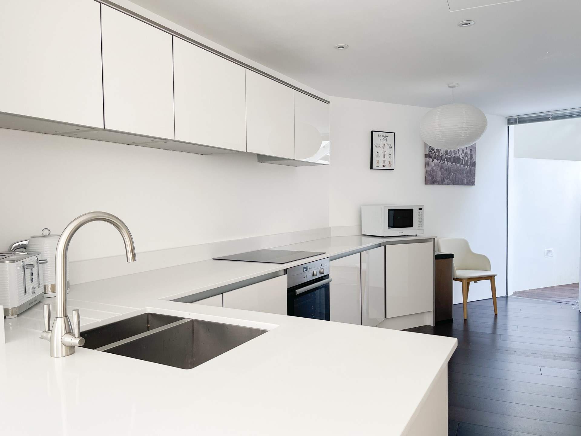 Cook breakfast and prepare picnics in the kitchen.