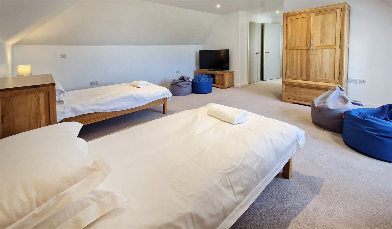 The twin room is very spacious, perfect for adults or children.