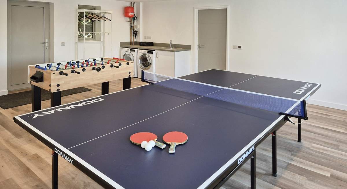 The games room is the perfect break out room for some competitive family fun!