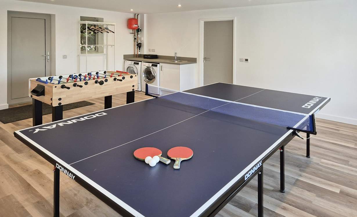 The games room is the perfect break out room for some competitive family fun!