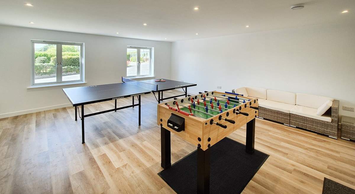 Enjoy family fun in the games-room.
