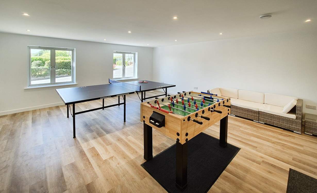 Enjoy family fun in the games-room.
