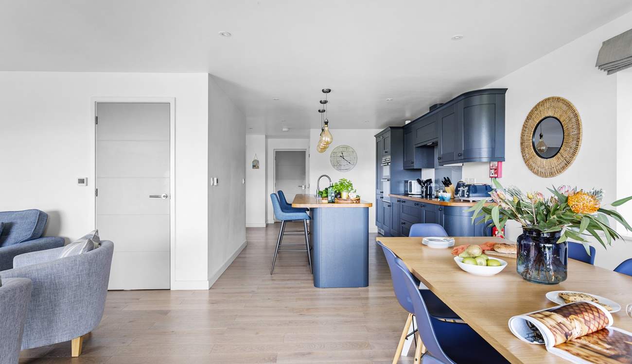 The perfect open plan living area for all the family to come together and relax.