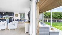 The ground floor flows seamlessly from indoors to outdoors. 