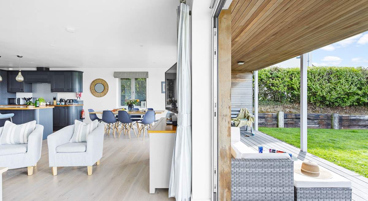 The ground floor flows seamlessly from indoors to outdoors. 