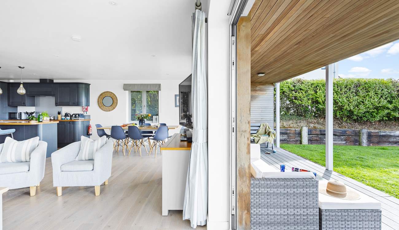 The ground floor flows seamlessly from indoors to outdoors. 