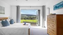 Just a beautiful room with a fabulous costal view.