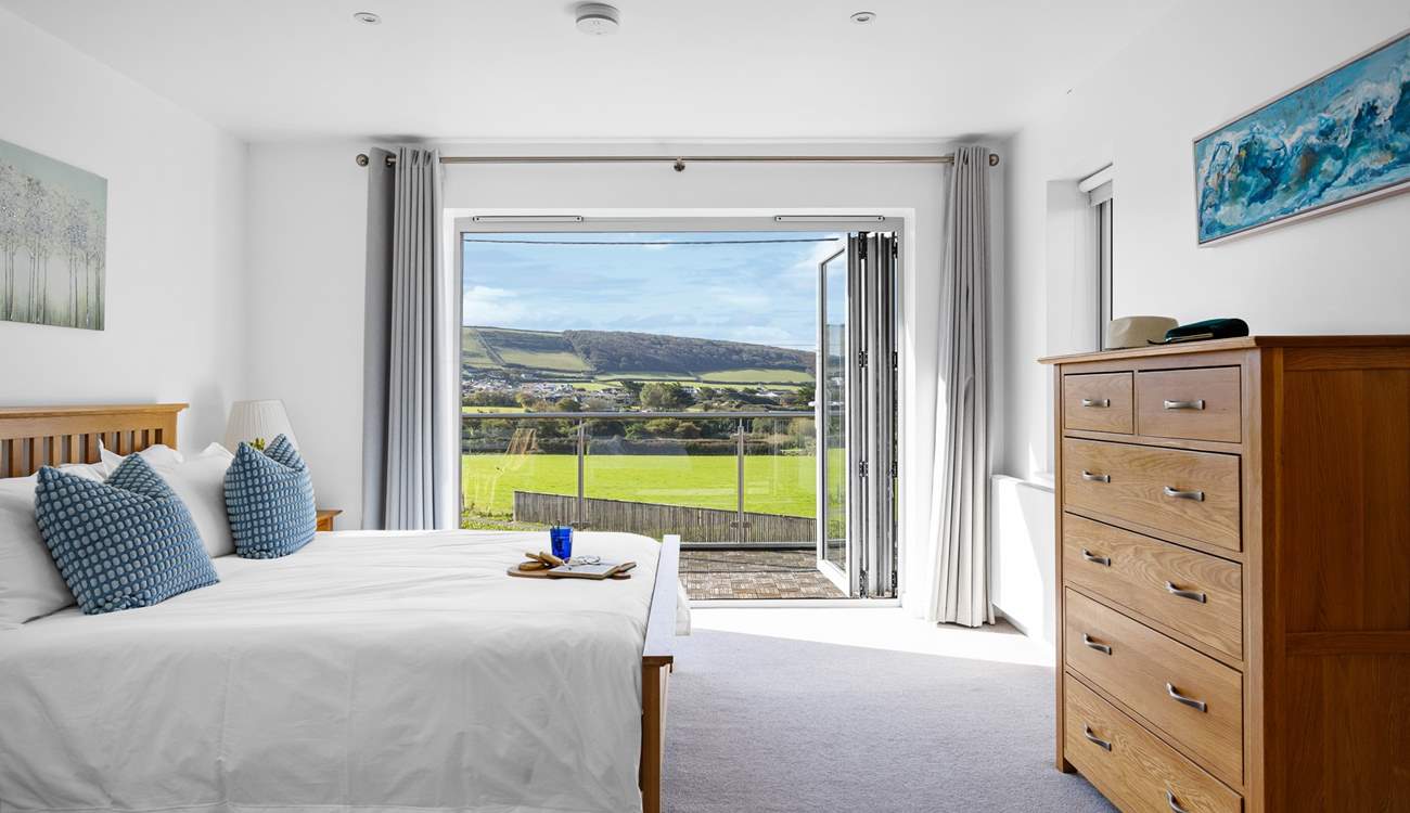 Just a beautiful room with a fabulous costal view.