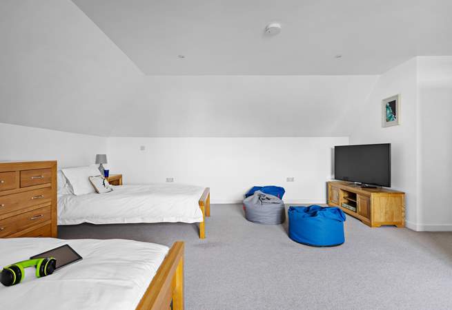 The perfect hangout room for teenagers with a shower en suite.