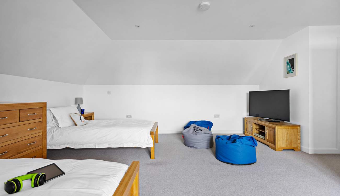 The perfect hangout room for teenagers with an en suite shower-room.