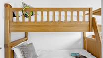 The bunk-bedroom can be found on the ground floor.