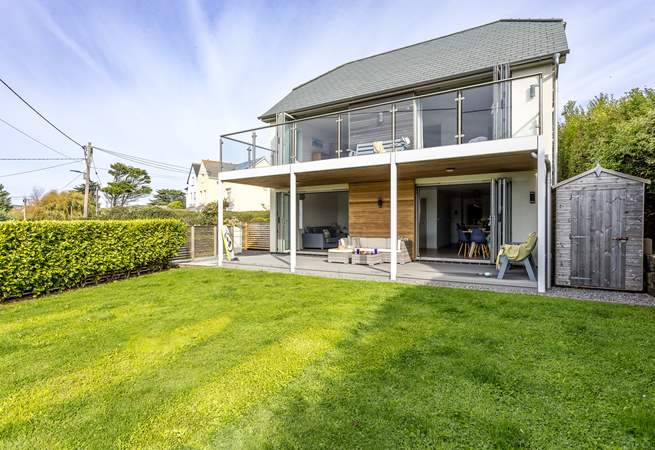 Horizon has a beautiful garden for the children to play in.