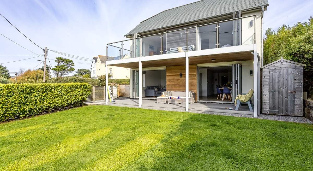 Horizon has a beautiful garden for the children to play in.