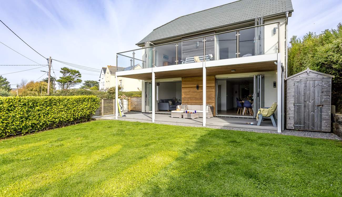 Horizon has a beautiful garden for the children to play in.