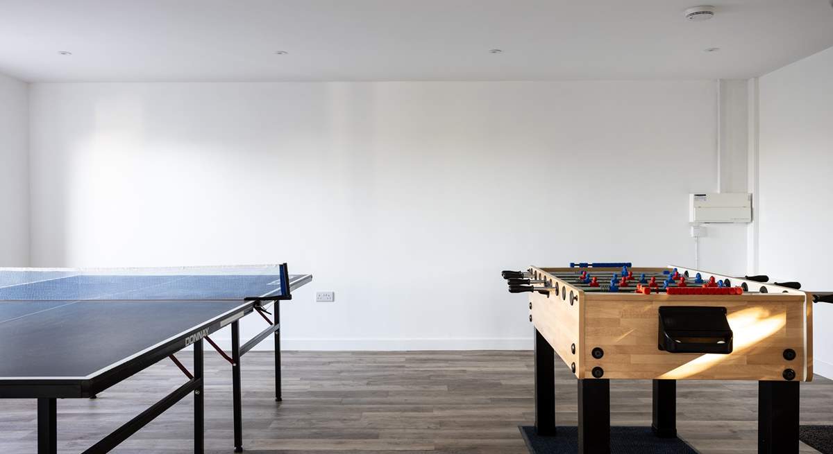 The games room sits off of the hallway giving you a rainy day option or a competitive family evening of fun!