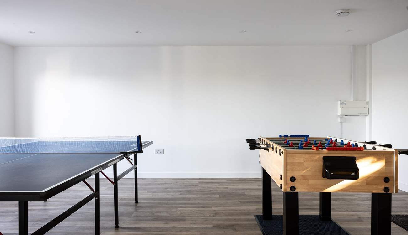 The games-room sits off the hallway giving you a rainy day option or a competitive family evening of fun!