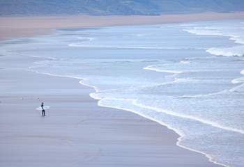 Woolacombe is home to a spectacular beach, a surfers' delight. 