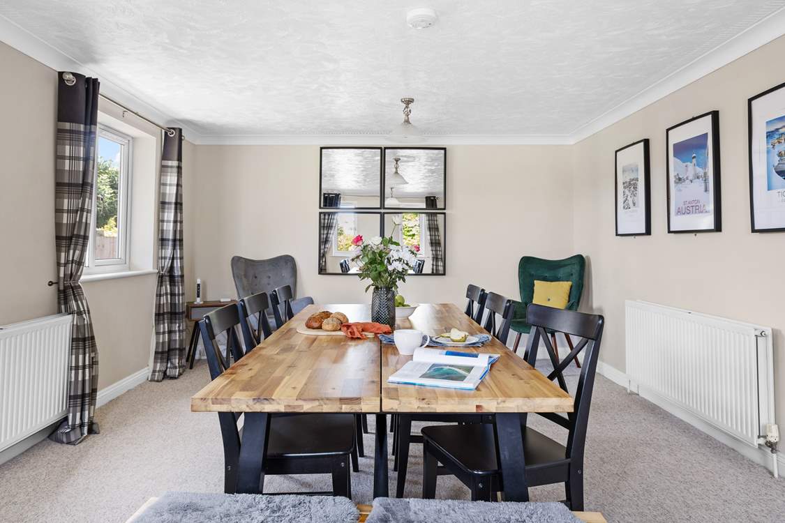 Gather everyone around the dining-table to chat about the adventures of the day.