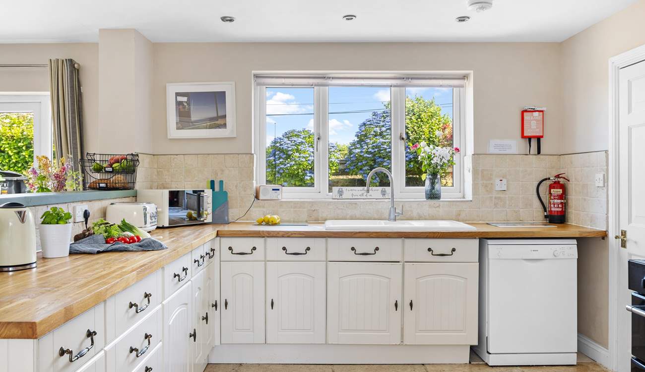 You will find all the equipment you'll need in the kitchen.