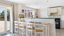 The kitchen/diner has room for everyone. 