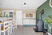 The kitchen/diner also has a wood-burner to keep the chill off at cooler times of year.