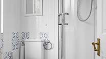 There is a handy shower room on the ground floor.