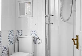 There is a handy shower room on the ground floor.