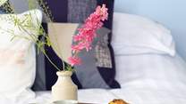 Breakfast in bed? why not you are on holiday!