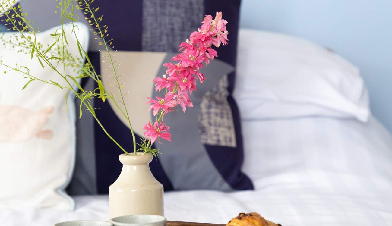 Breakfast in bed? why not you are on holiday!