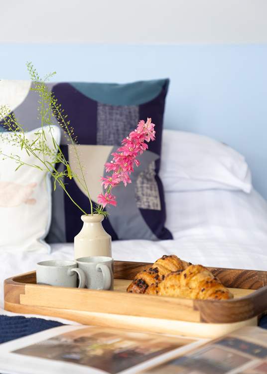 Breakfast in bed? why not you are on holiday!