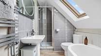 The family bathroom on the first floor. 