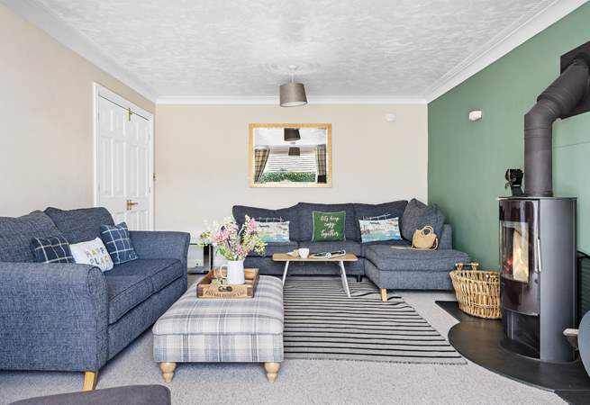 The warming wood-burner makes this holiday home ideal throughout the seasons. 