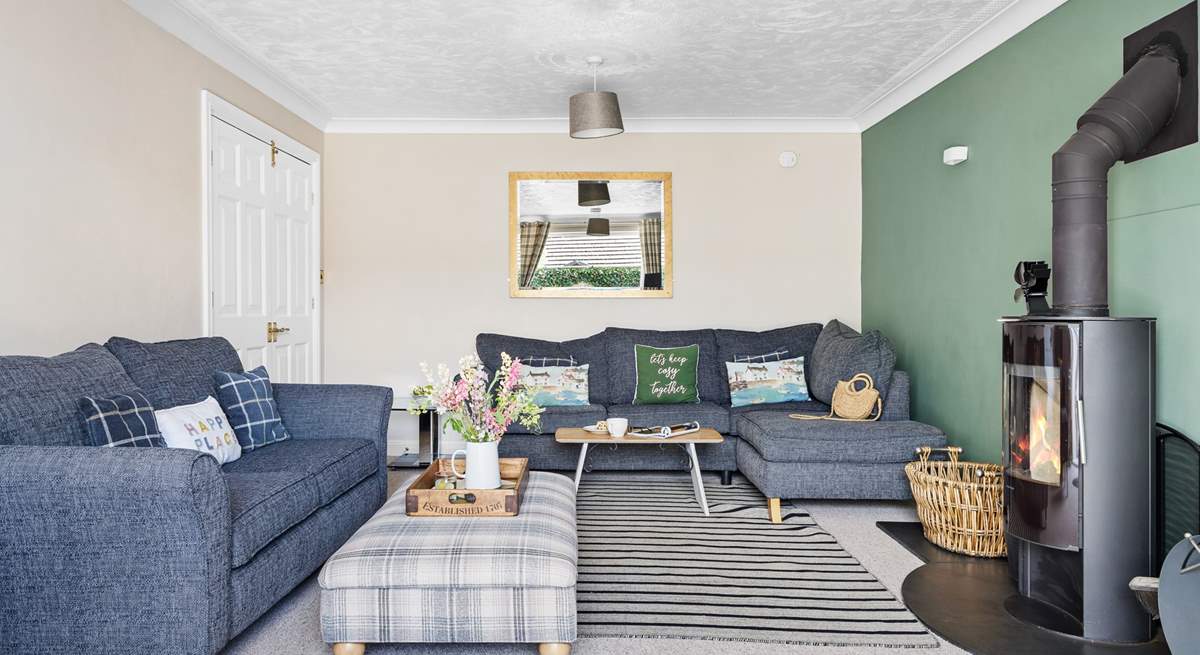 The warming wood-burner makes this holiday home ideal throughout the seasons. 