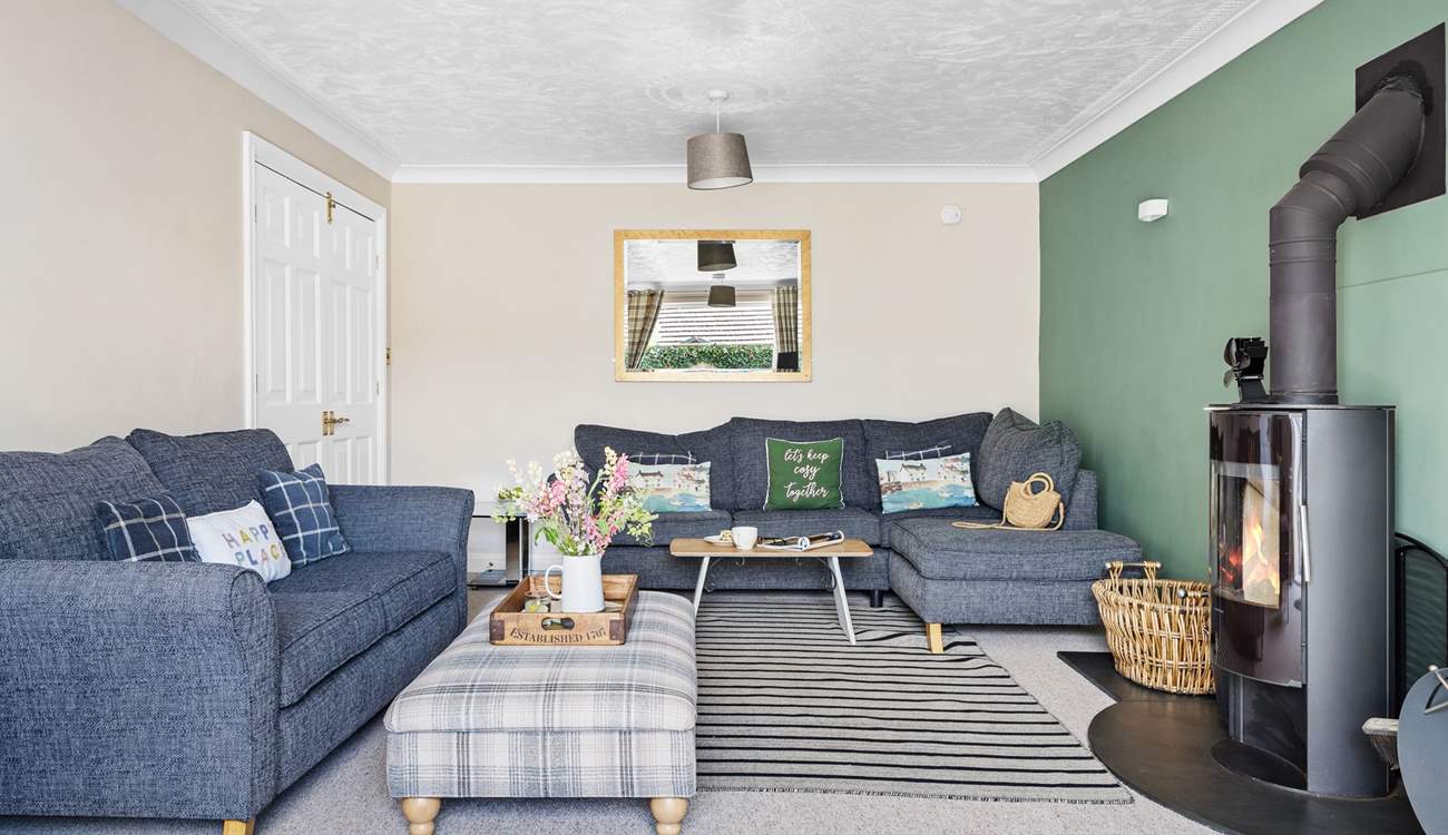 The warming wood-burner makes this holiday home ideal throughout the seasons. 