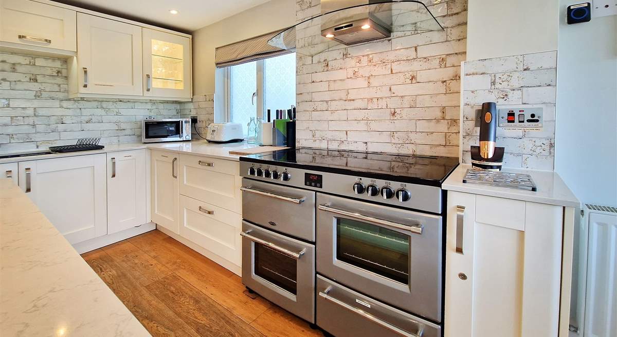 The kitchen is perfect for cooking up a feast.